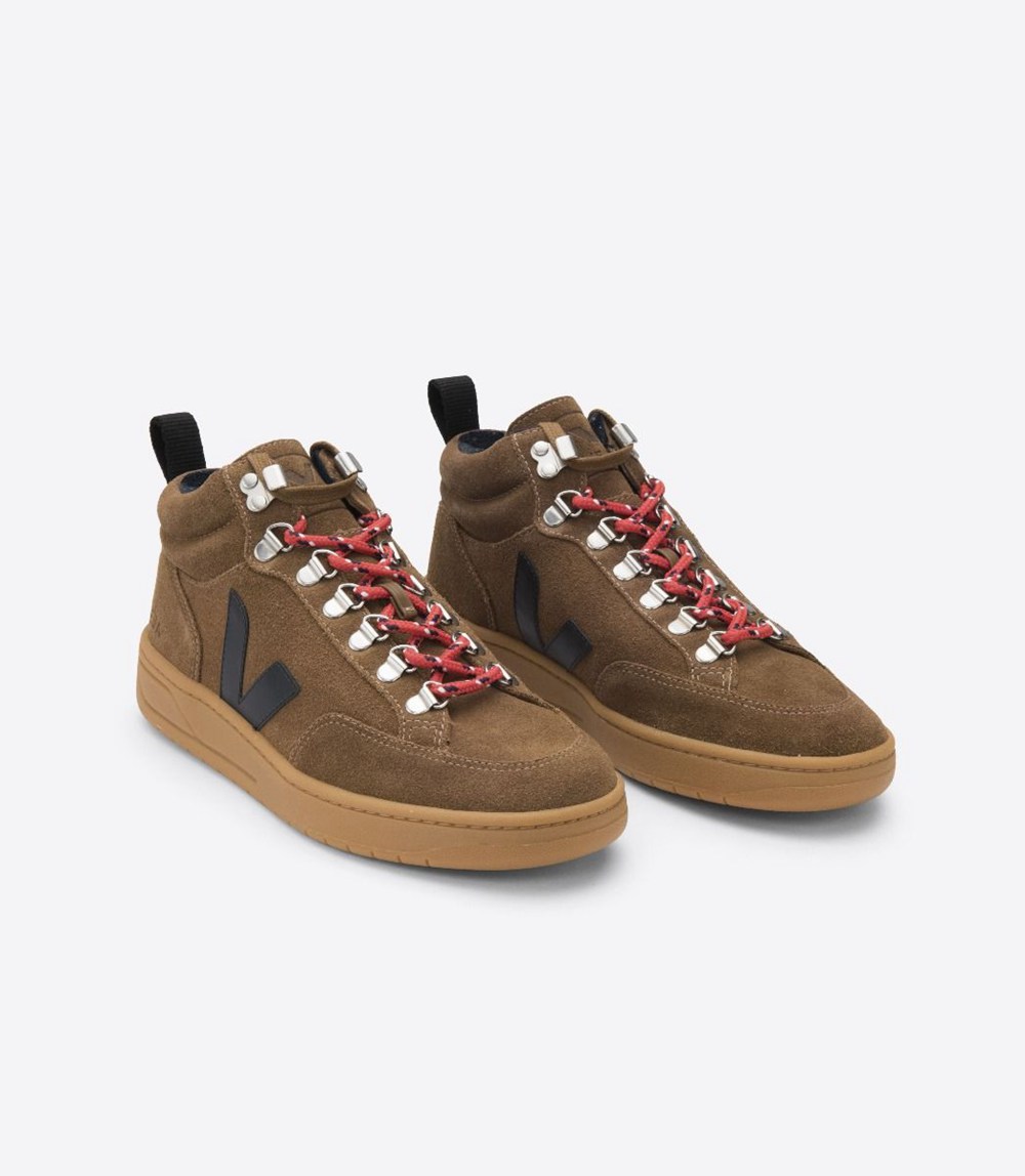 Veja Sneakers Dam - Roraima Suede - Bruna/Nigga - 256471-GUP